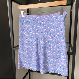Free People Floral Mini Skirt